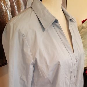 Button up blouse cuff sleeve